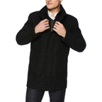 Kingwell Apparel Men's Black Wool Car Coat