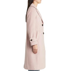 Kingwell Apparel Women's Pink Wool Long Coat