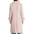 Kingwell Apparel Women's Pink Wool Long Coat