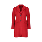 Kingwell Apparel Women's Single Breasted Red Wool Coat