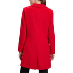 Kingwell Apparel Women's Single Breasted Red Wool Coat