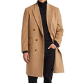 Mens Classic Beige Wool Trench Coat